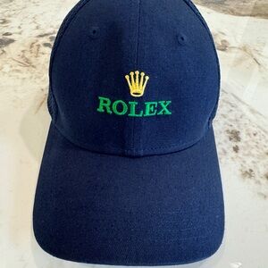 Rolex Navy Blue Cap with Green and Yellow Logo